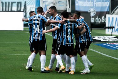 SAO PAULO, SP, BRAZIL: Brezilya 'daki iki Campeonato Brasileiro Srie A takımı arasında futbol maçı
