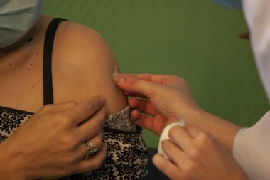 First COVID-19 Vaccination in Sao Paulo Brazil. January 17, 2021, Sao Paulo, Brazil: The Governor of Sao Paulo, Joao Doria speaks during a press conference at Hospital das Clinicas - HCFMUSP