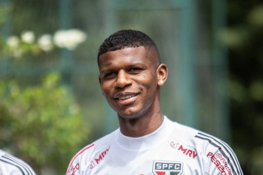 Sao Paulo - 3 Mart 2020: Sao Paulo takımının eğitimi sırasında. Eylem, Sao Paulo 'nun batısındaki Barra Funda' nın tomografisinde gerçekleştirildi.