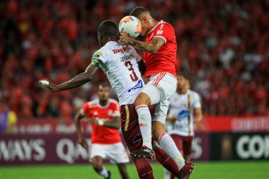 Porto Alegre - FEB 26, 2020: INTER VS TOLIMA - Kolombiya 'dan Tolima' ya karşı oynanan maçta, Libertadores 2020 öncesi Beira-Rio Stadyumu, Porto Alegre 'deki Beira-Rio Stadyumu' nda oynanan üçüncü tur maçında onaylandı.