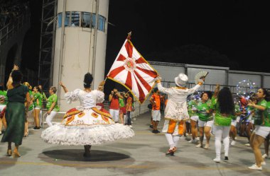 Sao Paulo (SP), 14 / 02 / 2020 - ENSAIO TECNICO DA ESCOLA DE SAMBA - Samba festivali Sao Paulo, Brezilya 