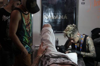 SAO PAULO, SP, 26.10.2019 - Sao Paulo 'da dövme haftası fuarı 