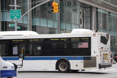 31 Ağustos 2020, New York, ABD: Metropolitan Transportation Authority (Metropolitan Transport Authority) New York 'taki metro ve otobüs ulaşımından sorumludur. Ancak sürücüler ve biniciler, 