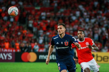 PORTO ALEGRE - FEB 11, 2020: INTER VS UNIVERSIDAD DE CHILE - scored during the return match against Univerisad de Chile, validated by the second phase of the Copa Libertadores da America 2020, at the stadium