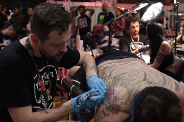 SAO PAULO, SP, 26.10.2019 - Sao Paulo 'da dövme haftası fuarı 