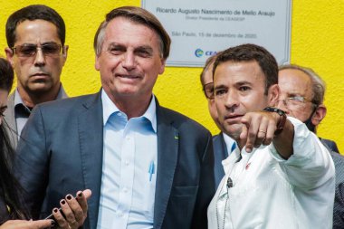 Sao Paulo (SP), 15 / 12 / 2020 Brezilya Cumhuriyeti Başkanı Jair Messias Bolsonaro 