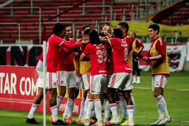 SAO PAULO, SP, BRAZIL: Brezilya 'daki iki Campeonato Brasileiro Srie A takımı arasında futbol maçı