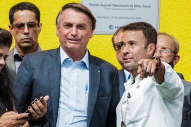 Sao Paulo (SP), 15 / 12 / 2020 Brezilya Cumhuriyeti Başkanı Jair Messias Bolsonaro 