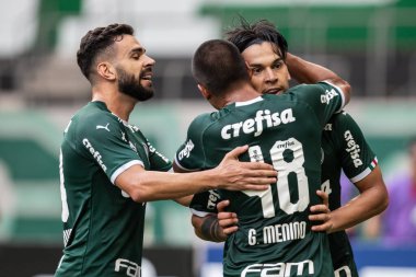 SAO PAULO, SP, BRAZIL: Brezilya 'daki iki Campeonato Brasileiro Srie A takımı arasında futbol maçı
