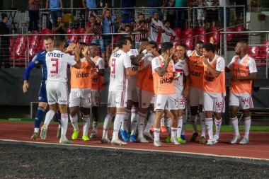 SAO PAULO, SP, 04.12.2019 - ROTEST - Birleşik Meslekleri Savunma Sendikaları protestosu sırasında