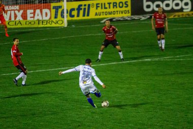 SAO PAULO, SP, BRAZIL: Sao Paulo, Brezilya 'da iki takım arasında futbol maçı