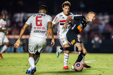 SAO PAULO, SP, BRAZIL: Brezilya 'daki iki Campeonato Brasileiro Srie A takımı arasında futbol maçı