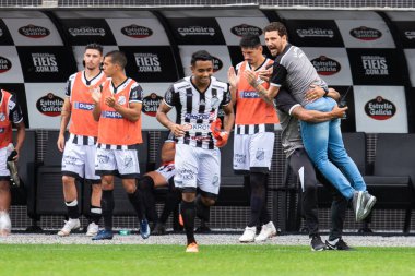 SAO PAULO, SP, BRAZIL: Brezilya 'daki iki Campeonato Brasileiro Srie A takımı arasında futbol maçı
