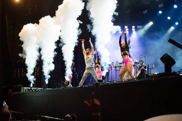 Florianopolis 2020 Baile Favorita Musikshow Mit Verschiedenen Sängern Und Wally — Stockfoto