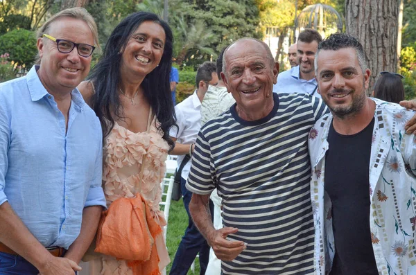 Int Incontro Due Icone Della Musica Romana Italiana Agosto 2020 — Foto Stock