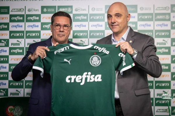 Nkú Paulo 2019 Palmeiras Představuje Nového Trenéra Vanderleie — Stock fotografie