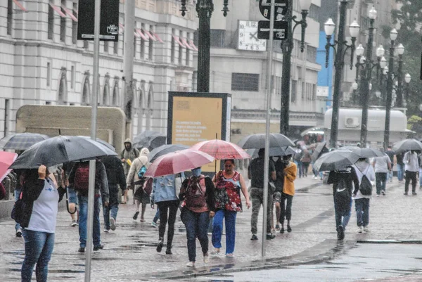 Sao Paulo 2020 Sao Paulo Sağanak — Stok fotoğraf