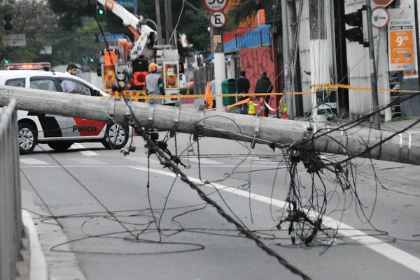 Sao Paulo 2019 Автокатастрофа Сан Паулу Бразилия — стоковое фото