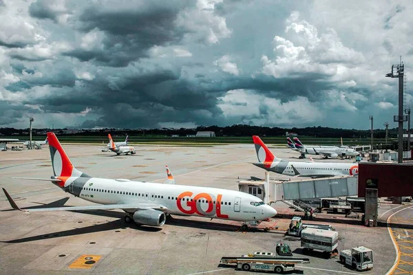 Janeiro 2021 Aeroporto Internacional São Paulo Brasil — Fotografia de Stock