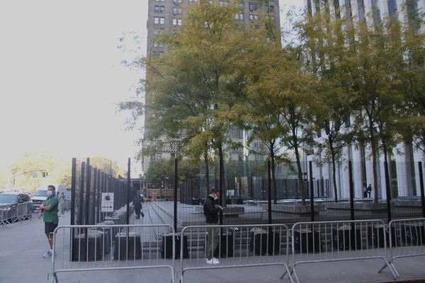 Kasım 2020 New York Abd Caddedeki Apple Store Tamamen Çitle — Stok fotoğraf