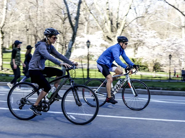 New Covid Movimento Central Park Marzo 2020 New York Usa — Foto Stock