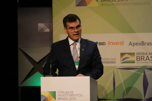 Sao Paulo 2019 Forum Investimentos Brasil 2019 Büyük Yatırım Forumu — Stok fotoğraf