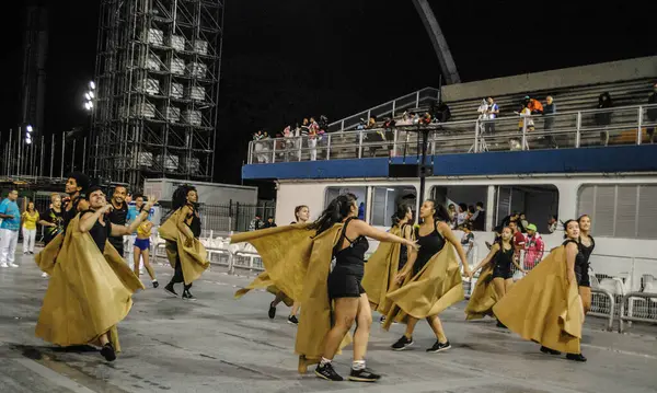 Sao Paulo 2020 Ensaio Tecnico Escola Samba Sambafestival Sao Paulo — Stockfoto