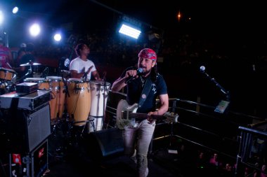 FLORIANOPOLIS, SC, 14.11.2019 - Şarkıcılar ve aktörlerle Folianopolis festivali 