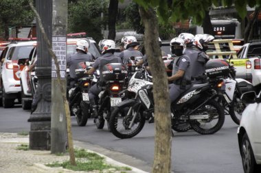 Sao Paulo 'da trafik vardı. 14 Ekim 2020, Sao Paulo, Brezilya: Sao Paulo 'da Marjinal Tiete otoyolu yoğun trafik 
