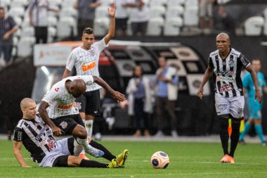 SAO PAULO, SP, BRAZIL: Brezilya 'daki iki Campeonato Brasileiro Srie A takımı arasında futbol maçı