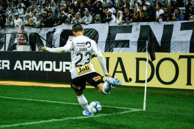 SAO PAULO - OCT 19, 2019: CORINTHIANS during the match between valid for the 27th round of the Brazilian Championship, at the Corinthians Arena in Itaquera