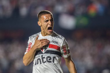 SAO PAULO, SP, BRAZIL: Brezilya 'daki iki Campeonato Brasileiro Srie A takımı arasında futbol maçı