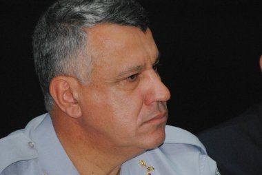 Sao Paulo 10, 14, 2019 - PUBLIC Güvenlik - Çevre Polisine araçların teslim edilmesi ve Altyapı ve Çevre Bakanı Marcos Penido ile birlikte 40 bin Glock tabancası satın alındığı duyuruldu