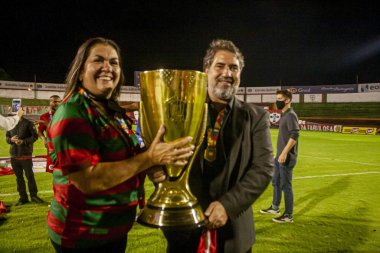 SAO PAULO, SP, BRAZIL: Sao Paulo, Brezilya 'da iki takım arasında futbol maçı