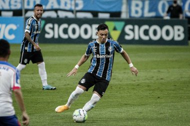 Porto Alegre - Ekim 02, 2019: Gremio 'ya karşı oynanan maçta, Amerika' nın Copa Libertadores takımının yarı finallerinde 1. maçta geçerlidir.