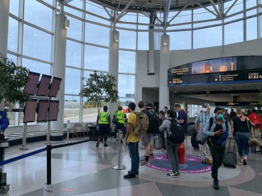 Charlotte (USA), 25 / 08 / 2020 - Uluslararası Havalimanı Charlotte, ABD 