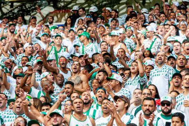 SAO PAULO, SP, BRAZIL: Brezilya 'daki iki Campeonato Brasileiro Srie A takımı arasında futbol maçı
