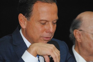 SAO PAULO, SP, 17.01.2020 - Joao Doria ile basın toplantısı 