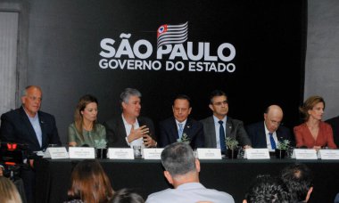 SAO PAULO, SP, 12 / 20 / 2019 - COMUNITY PROGRAM - Sao Paulo Eyaleti Valisi Joao Doria, Topluluk Programı 'nı duyurdu. Devlet ve Belediye ile ortaklaşa olarak, projede sosyal ve ekonomik alanların desteklenmesi amaçlanıyor.