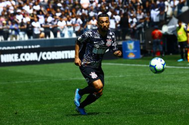 SAO PAULO - OCT 19, 2019: CORINTHIANS during the match between valid for the 27th round of the Brazilian Championship, at the Corinthians Arena in Itaquera