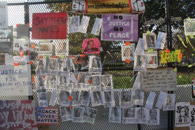 NEW YORK, 28 / 08 / 2020 - Siyahi HAYATLARI DURANTE O 57 ANIVERSARIO DA HISTORICA MARCHA DE MARTIN LUther King
