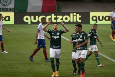 (Paulista Kadın Futbol Ligi 'nde. 10 Aralık 2020, Sao Paulo, Brezilya: Corinthians ve Palmeiras arasındaki futbol maçı, yarı final maçı için Arena Barueri Stadyumu 'nda oynandı. Sonuç, Korintliler 2x2 Palmeira. Korintliler 'in golleri eksikti.