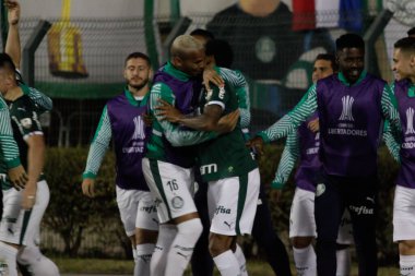 PORTO ALEGRE - FEB 22, 2020: GREMIO - during a match against Gremio, validated by the semifinal of the Gaucho 2020 Championship, at the Beira-Rio stadium, in Porto Alegre