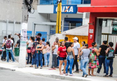 Covid-19: Sao Paulo 'da hareketlilik. 8 Nisan 2020, Sao Paulo, Brezilya: Sao Paulo 'nun kuzey bölgesinde covid-19 salgını nedeniyle sokakları boşaltan küçük bir hareket