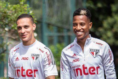 Sao Paulo - 3 Mart 2020: Sao Paulo takımının eğitimi sırasında. Eylem, Sao Paulo 'nun batısındaki Barra Funda' nın tomografisinde gerçekleştirildi.