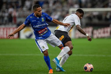 SAO PAULO, SP, BRAZIL: Brezilya 'daki iki Campeonato Brasileiro Srie A takımı arasında futbol maçı