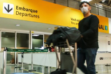 Sao Paulo, Brezilya: Sao Paulo havaalanında insan dolaşımı