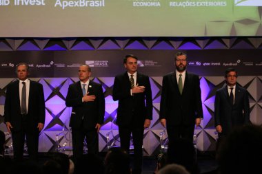 30 Nisan 2020, Porto Alegre, SC, Brezilya: Brezilya Cumhurbaşkanı Jair Bolsonaro 