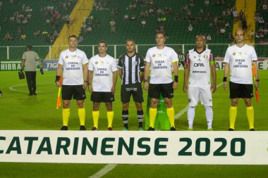 SAO PAULO, SP, BRAZIL: Brezilya 'daki iki Campeonato Brasileiro Srie A takımı arasında futbol maçı