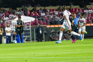 SAO PAULO, SP, BRAZIL: Brezilya 'daki iki Campeonato Brasileiro Srie A takımı arasında futbol maçı